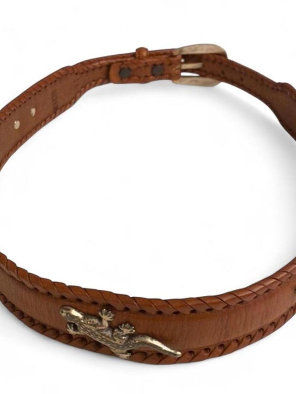 Brighton Wildlife Leather Belt 90s Vintage Y2K